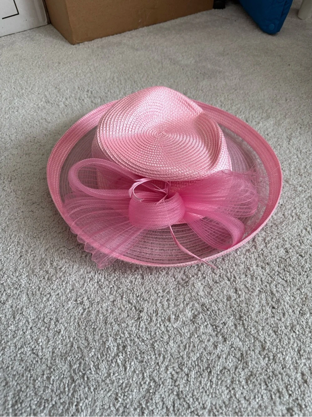 Bellissima Spring Summer Easter Church Wedding Derby Hat Fuchsia Pink New
